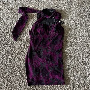 Fashion Nova Size 1X Rose Mini Dress